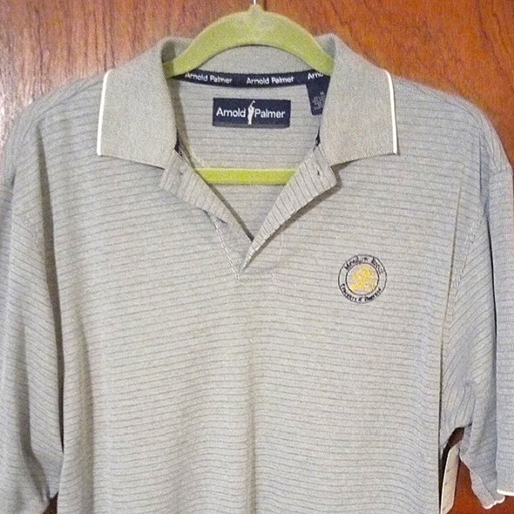 Arnold PalmerMen's Gray Golf Shirt